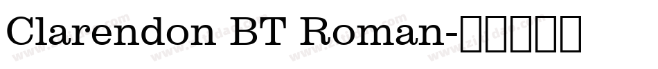 Clarendon BT Roman字体转换